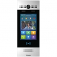 IP Touchscreen Door Intercom Unit with QR Code, Card Reader and secure Facial Recognition, Silver