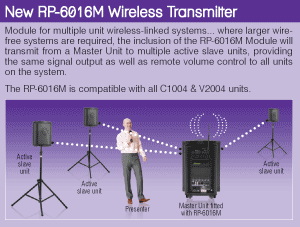 NEW FEATURE: The new RP-6016M Wireless Transmitter