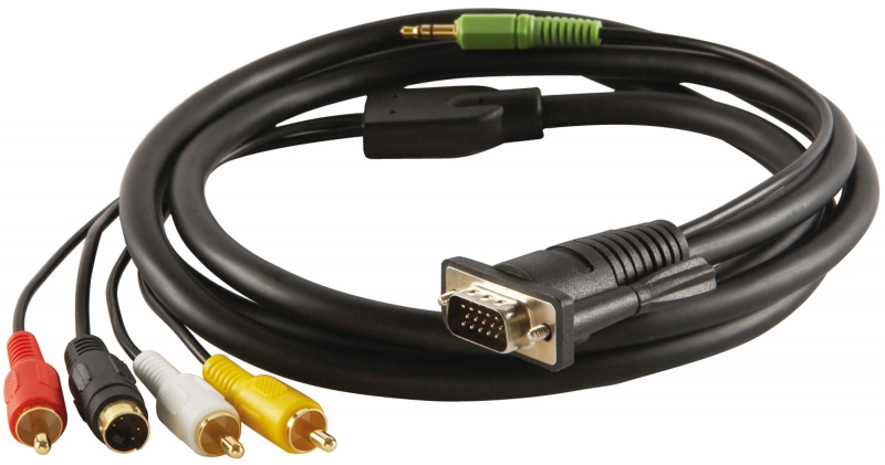 Inline 17715S S-VGA Premium Cable 15 Pin HD Male/Male 1.5 m Black 1 Stck 