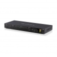 Advanced Multi-format 4K Presentation Switch with HDBaseT inputs, Audio/Mic I/O & a built-in audio amplifier