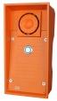 IP Safety Door Intercom Unit in high visibility orange, 1 button, 10W speaker