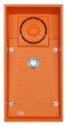 Analogue Safety Door Intercom Unit in high visibility orange - 1 call button