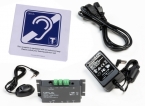 Induction Loop Amplifier Kit for Counters, Wall Mounted Sign with Integrated Loop
