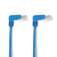 Category 6 90 deg down-down Cable, Blue 4.5 metre