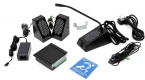 Through-glass Speech Transfer System, Surface-mount, Induction Loop - Black