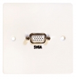 Single Gang VGA Faceplate, including solderless VGA connector