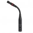 200mm Flexible Gooseneck Microphone, LED Halo, 5pin XLR-PPA, Black