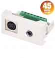 S-Video and 3.5mm Stereo Audio - 45mm Conec2 Module