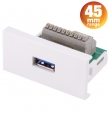 USB A 3.0 to Screwless Terminal - 45mm Conec2 Module