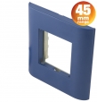 Coloured Blue UK Faceplate with 45x45mm Aperture for Conec2 Modules