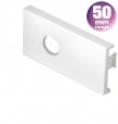 50x25mm Blank Plate with 10mm Hole Cut-Out - Conec2 50mm