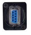 9 Pin DSUB Connector, Female/Female, Black