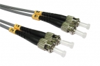 Fiber Optic Cable, ST-ST, 62.5/125 MMD fiber, 2m, Grey