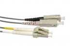 Fiber Optic Cable, LC-SC, 62.5/125 MMD fiber, 0.5m, Grey