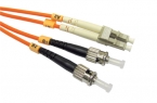 Fiber Optic Cable, LC-ST, 50/125 MMD fiber, 10m, Orange