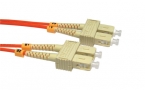 Fiber Optic Cable, SC-SC, 50/125 MMD fiber, 3m, Orange
