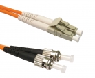 Fiber Optic Cable LC-ST, 50/125 MMD fiber, 1m, Orange