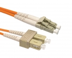 Fiber Optic Cable LC-SC, 50/125 MMD fiber, 1m, Orange
