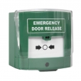 Double Pole Illuminated & Audible Resettable Green Emergency Break Glass Unit