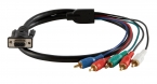 15 pin VGA Female to 5 x RCA Component Video over AVE 300 Series