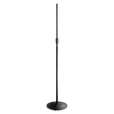 Atlas Round Low-profile Base, All-purpose Microphone Stand, Black