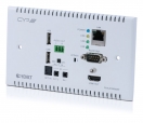 100m HDBaseT 2.0 Wall Plate Receiver (4K, HDCP2.2, PoH, LAN, OAR)
