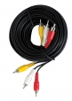 3 x RCA to 3 x RCA Lead (Red / Black / Yellow) - 15m
