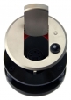Thru-table Microphone Shock Mount, LED Latch Switch, 5pin XLR, Nickel