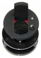 Thru-table Microphone Shock Mount, LED PTT Switch, 5pin XLR, Black