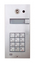 9137111CKU - IP Vario Door Intercom Unit - 1 call button, keypad, camera