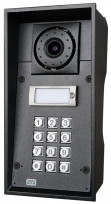 9151101CHKW - IP Force Door Intercom Unit - 1 call button, HD camera, keypad, 10W speaker