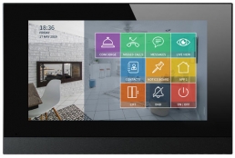 X7HD - 7" IP Indoor Touchscreen Intercom Answering Panel, Black