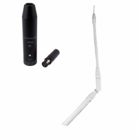 C8SEW-RF/PPA-RF - Suspended Hypercardioid Mini Shotgun Microphone, White, RF via PPA
