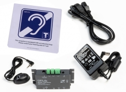 DCL20-WALL - Induction Loop Amplifier Kit for Counters, Wall Mounted Sign with Integrated Loop
