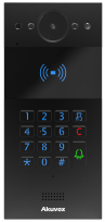 R20KS-BLACK - Compact IP Door Intercom Unit with Key Pad (Video & Card reader), Surface Mount, Black