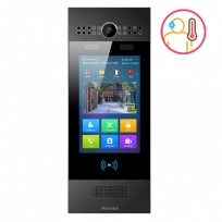 R29C-B - IP Touchscreen Door Intercom Unit with Face Recognition and Body Temperature Measurement, Black