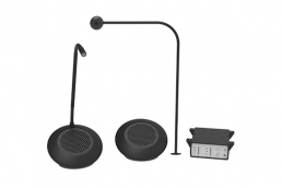 STS-K072 - Speech Transfer System with Dual Speaker Pods and Screen Mounted Microphone
