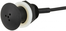 C007-JP - Discreet Panel-mount Omni Microphone, 3.5mm mono jack connector, Black