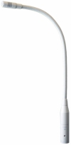 C34EW-RF - 480mm Fully Flexible Gooseneck Microphone XLR-PPA, White