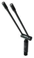 C420E - Twin Cardioid Gooseneck Microphone with Rigid Shafts, Black, 309mm