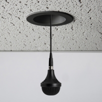 CCRM4000M-C303 - Motorised, ceiling retractable Tri-element microphone array - Black