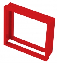 CLB45-5045R - Red 50mm to 45mm Face Plate Reducing Module