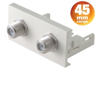 CLB45-2RF - Dual Coaxial RF Connectors - 45mm Conec2 Module