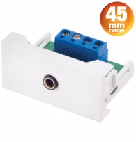 CLB45-PHJ - 3.5mAudio Connector to Screw Terminal - 45mm Conec2 Module