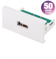 CLB50-USBA/MINI-180F/F - USB (A) to mini USB (A) Coupler  - 50mm Conec2 Module