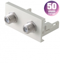 CLB50-2RF - Dual Coaxial RF Connectors - 50mm Conec2 Module