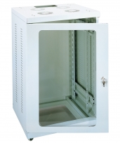 01512 - 18U Rack Enclosure with Plexiglass Door for PA, AV and CCTV systems