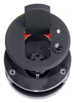 SM80S-PTT - Recessed Microphone Shockmount wth Flip Lid, Black, PTT Switch