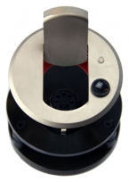 SM80SNX5-PTT - Thru-table Microphone Shock Mount, LED PTT Switch, 5pin XLR, Nickel