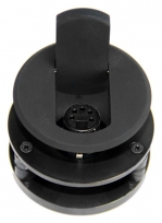 SM80X5 - Thru-table Microphone Shock Mount with flip cover, 5pin XLR, Black